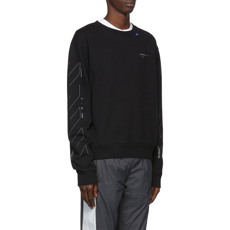Off-White Unfinished 3M Arrow Crew Neck Sweater OMBA025E19E300031091