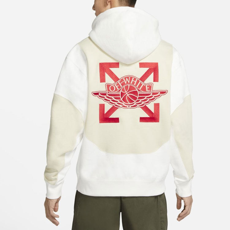 Air Jordan x Off-White Embroidered logo Hoodie Asia Sizin 'White' CV0541-134