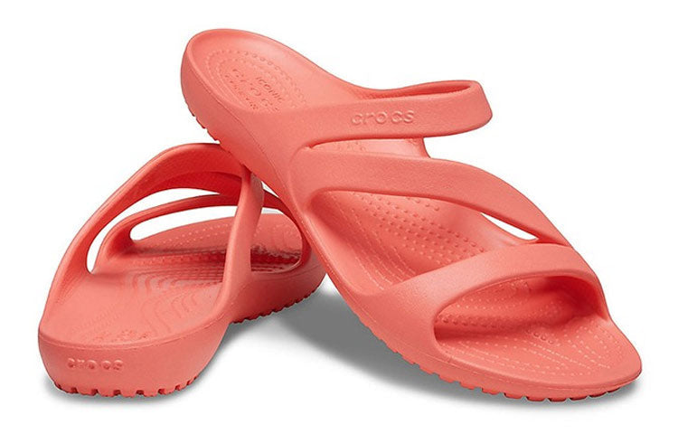 (WMNS) Crocs Orange Red Slippers 206756-6SL