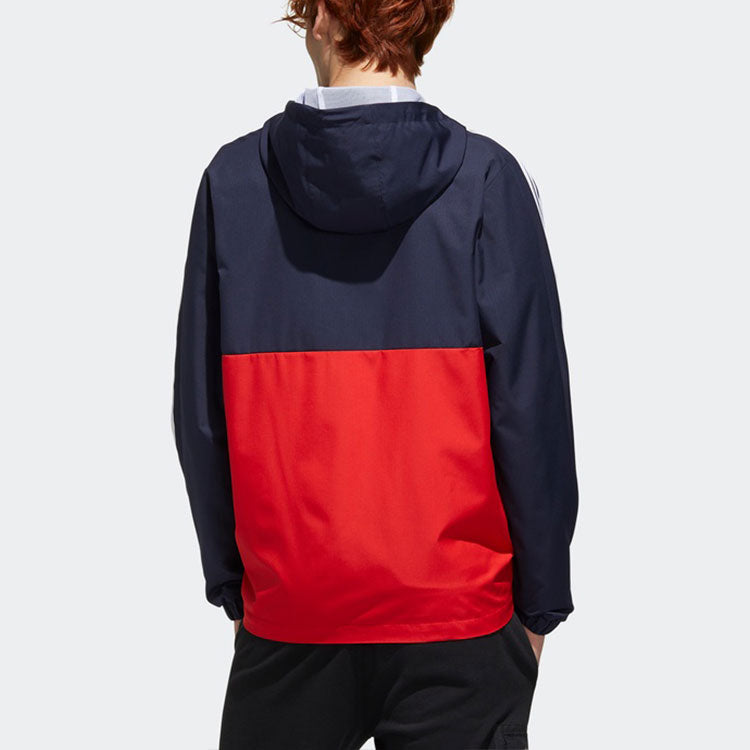 adidas neo Casual Windproof Sports Hooded Jacket Blue GJ8952
