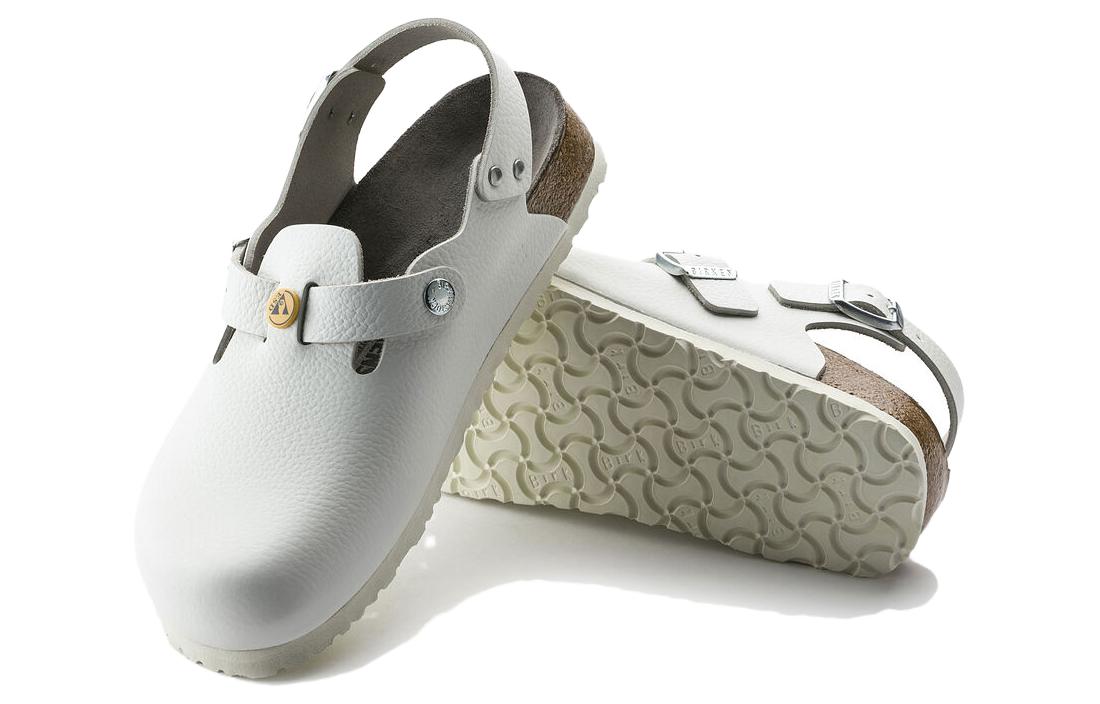 Birkenstock Tokio ESD Natural Leather Sandals 'White' 0061418