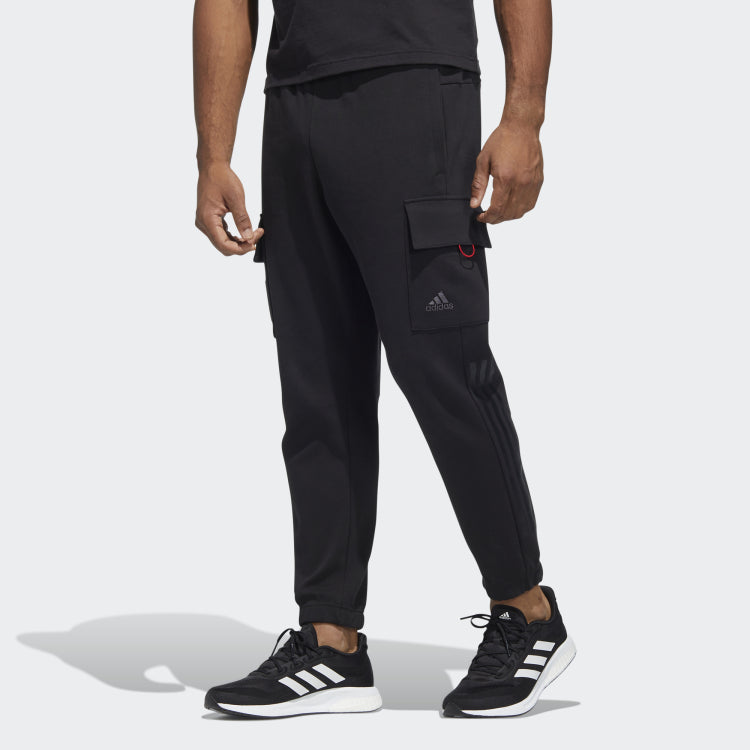 Men's adidas Cny Top Knpnt Side Pocket Cargo Lacing Casual Joggers/Pants/Trousers Black HC0254