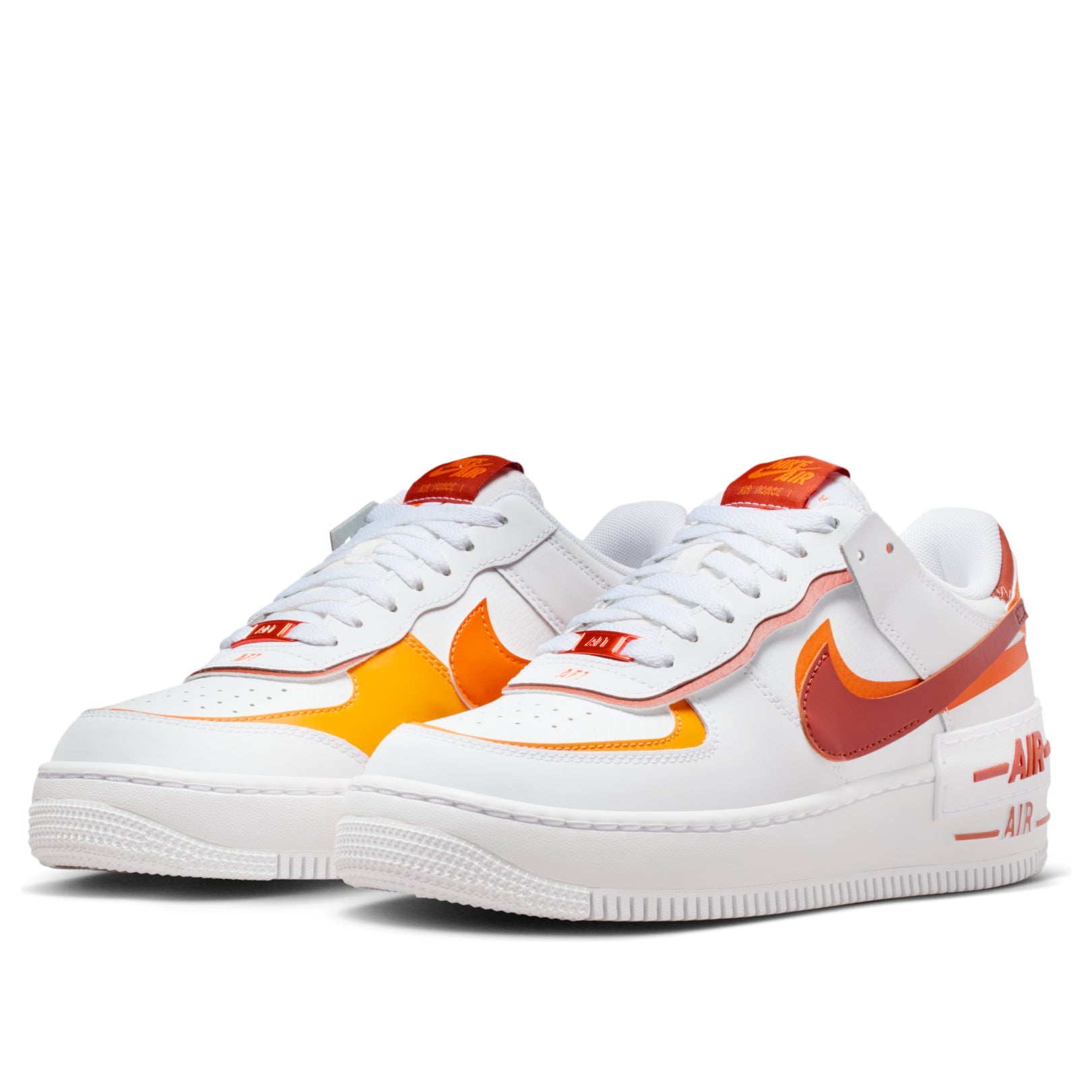 (WMNS) Nike Air Force 1 Shadow 'White Bright Ceramic Dark Russet' CI0919-124