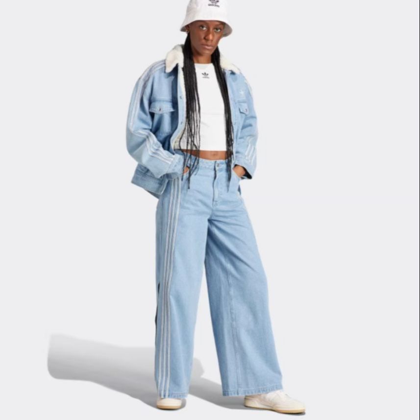 (WMNS) adidas originals Neutral Court Denim Pants 'Blue' IS5249