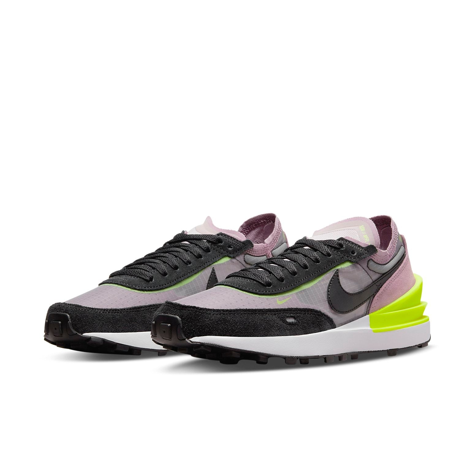 (WMNS) Nike Waffle One Athleisure Casual Sports Shoe Black Purple DN4696-500