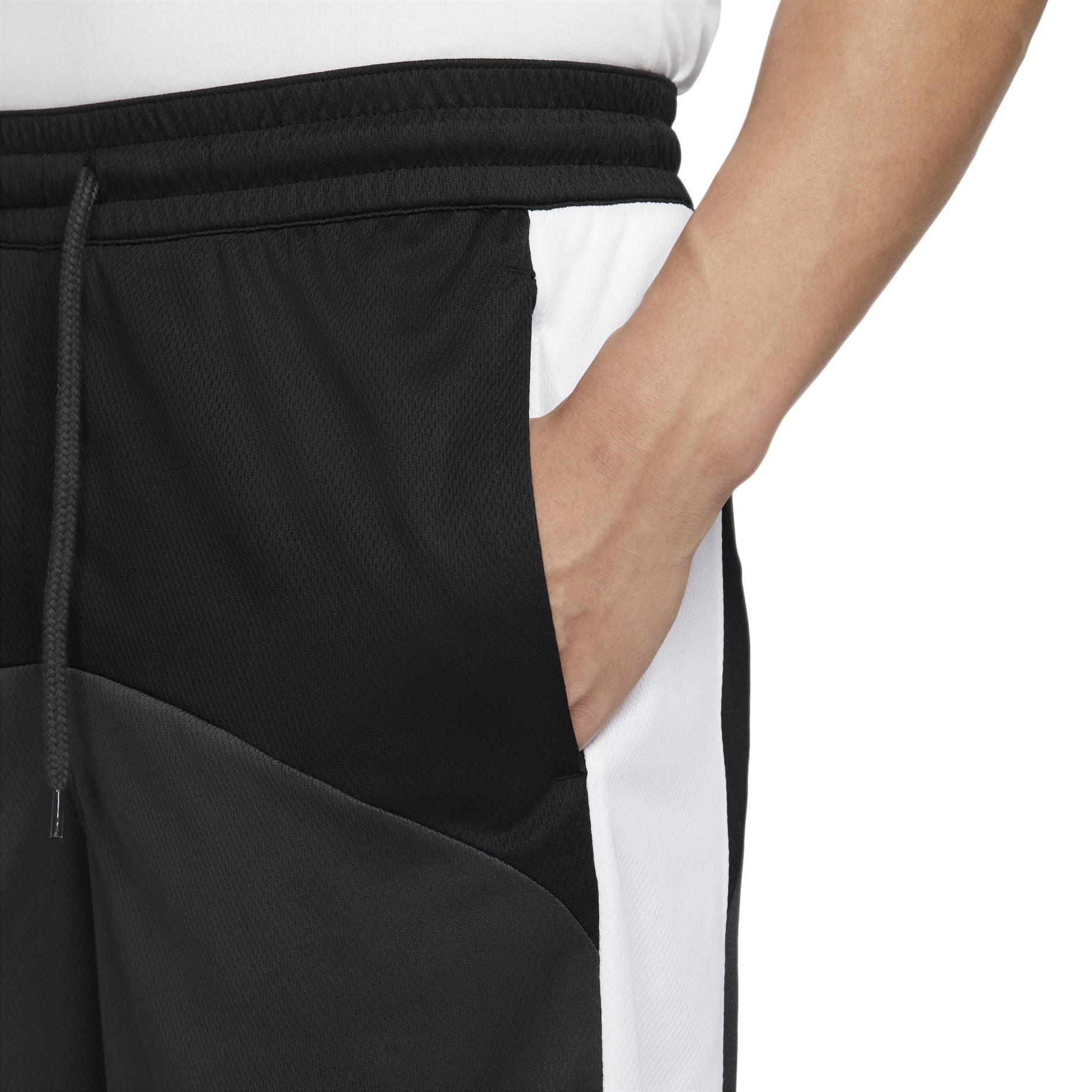 Men's Nike Colorblock Logo Straight Shorts Black Gray DQ5827-010