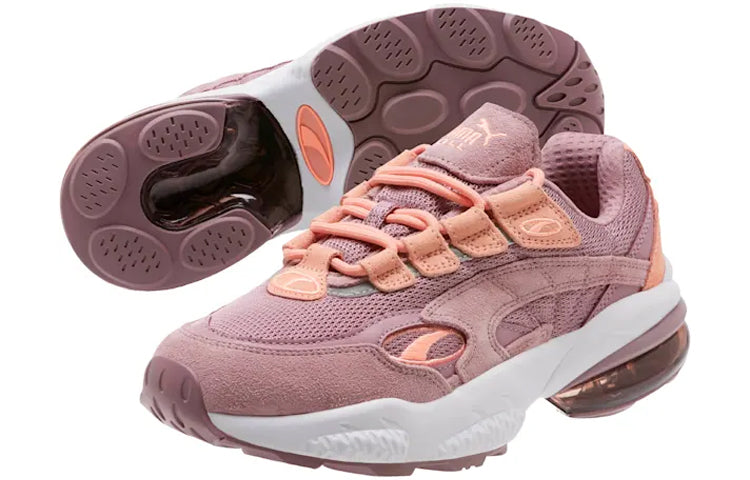(WMNS) PUMA Unisex Faux Fur Street Style Plain Logo Low-Top Sneakers Pink 370741-07