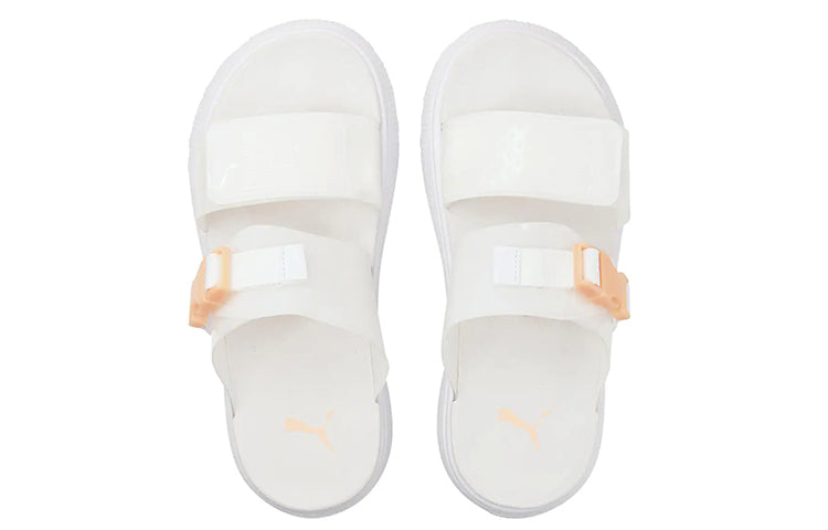 (WMNS) PUMA Suede Mayu Pop Sandal 'White Fizzy Melon' 384433-02
