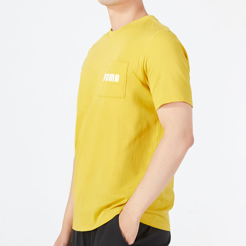 PUMA Modern Basics Pocket Tee 'Yellow' 670933-31