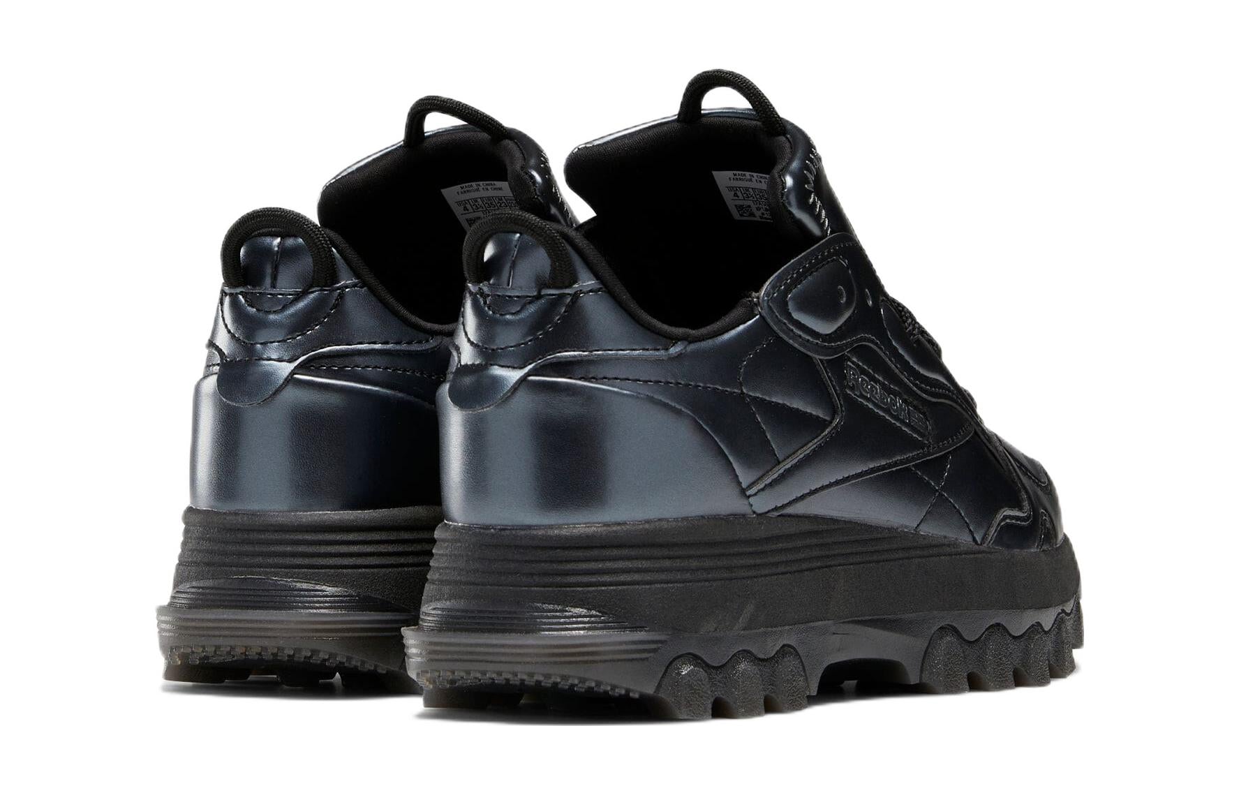 (GS) Reebok Cardi B x Classic Leather 'Black Dark Silver' HR0441