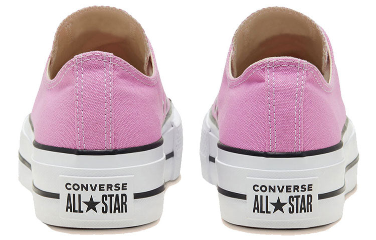 (WMNS) Converse Seasonal Color Platform Chuck Taylor All Star Thick Sole Pink White Sneakers 'Pink Blue' 566756C