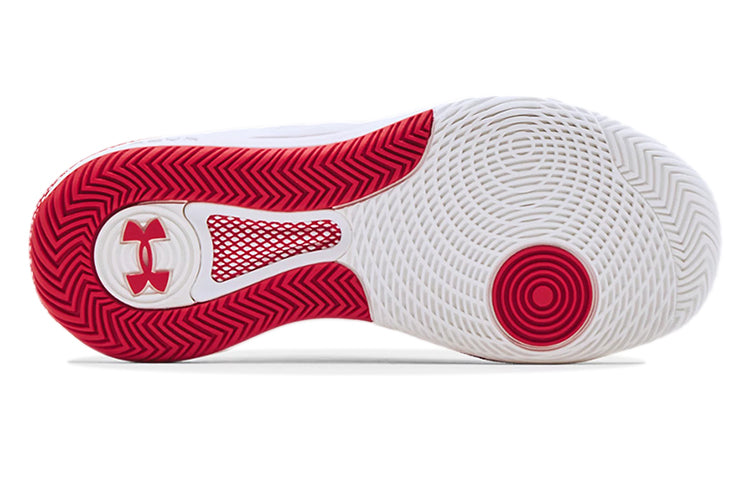 (WMNS) Under Armour HOVR Block City 'White Red' 3023709-102