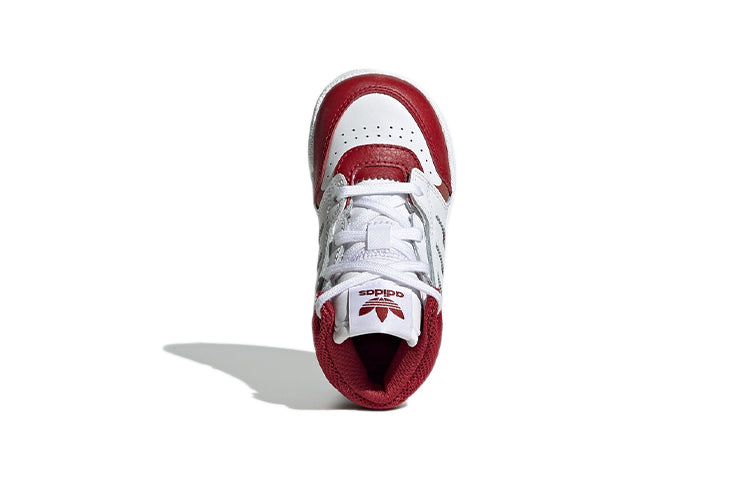 (TD) adidas originals Drop Step Shoes White/Red EE8775