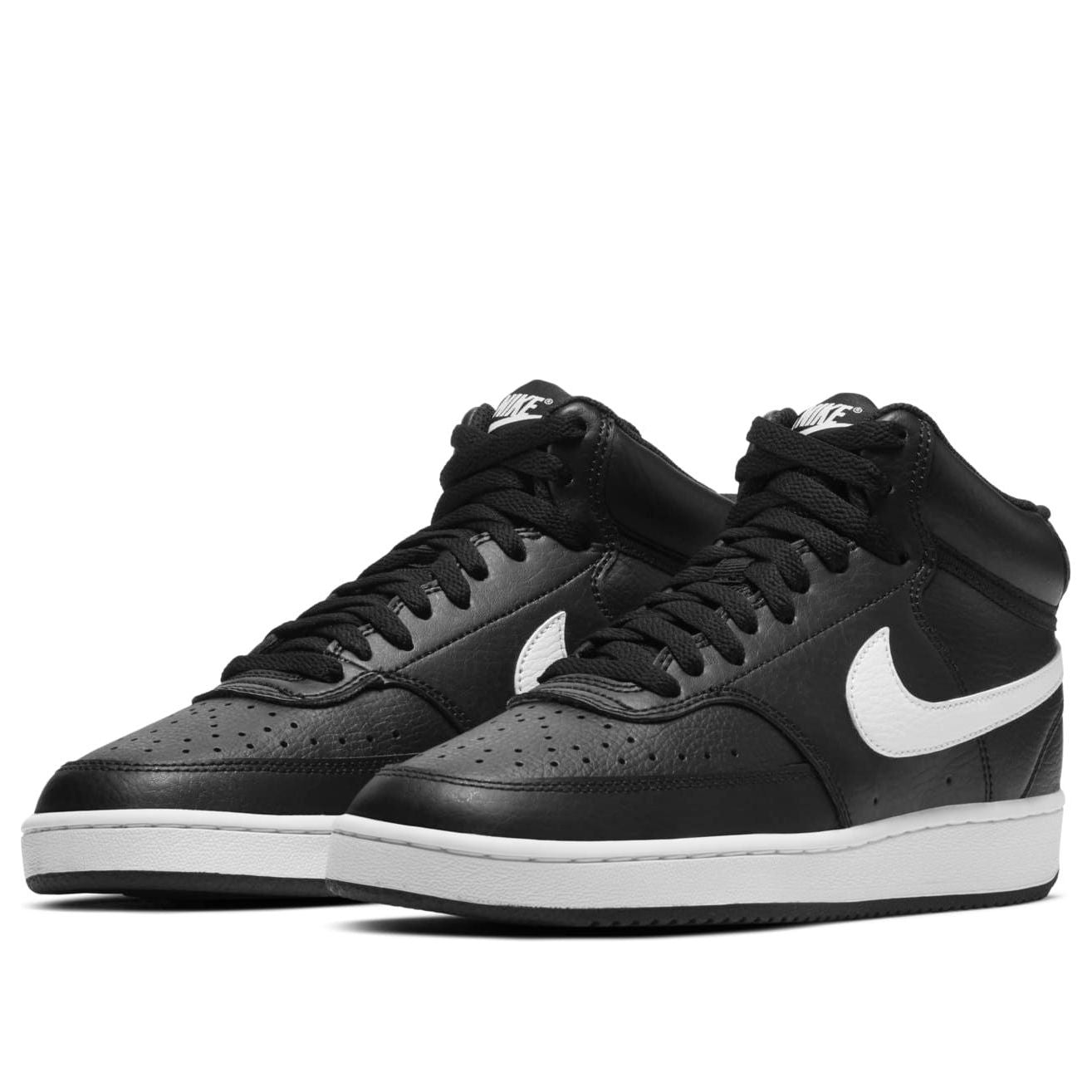 (WMNS) Nike Court Vision Mid 'Black And White' CD5436-001