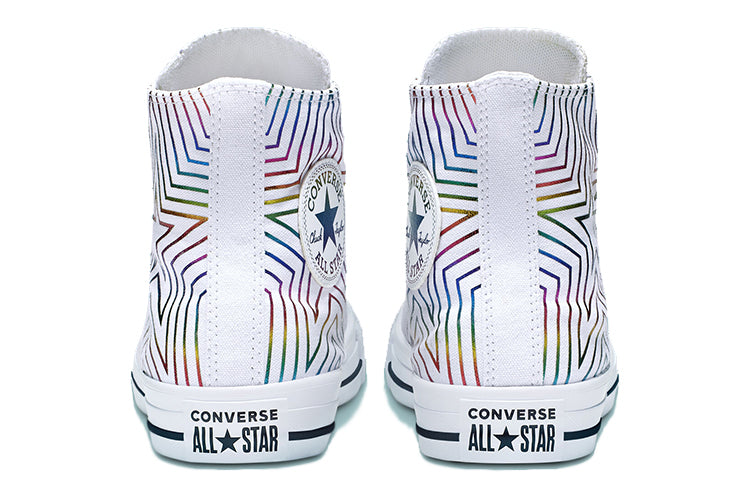 (WMNS) Converse Chuck Taylor All Star High 'Rainbow Metallic Star' 565396F