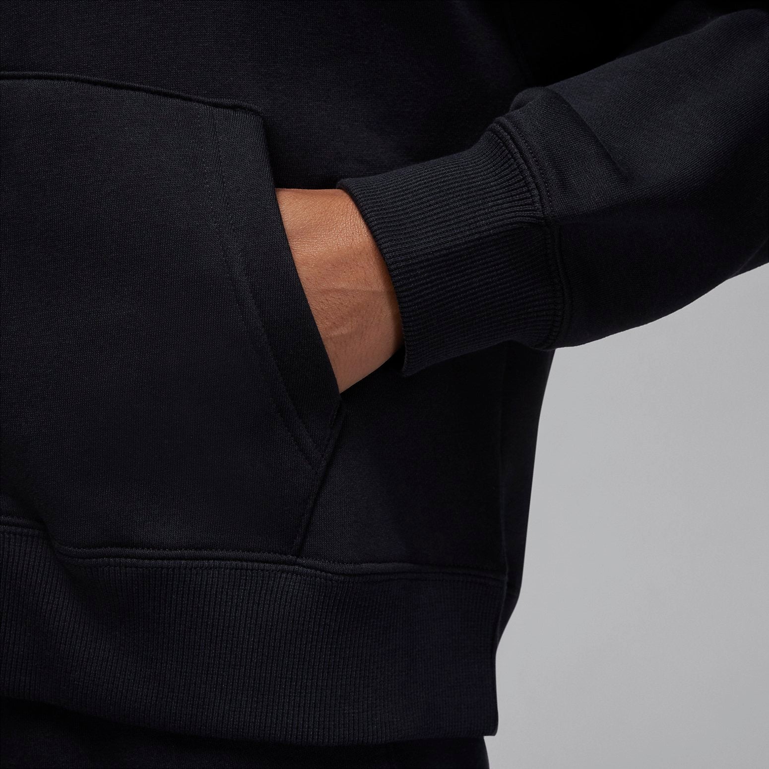 (WMNS) Air Jordan Brooklyn Fleece Full Zip Hoodie 'Black' FD7866-010
