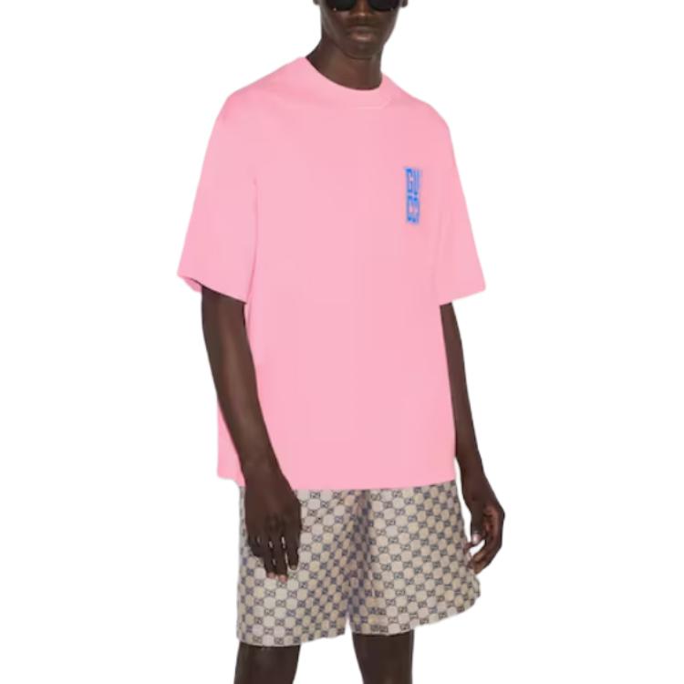 Gucci Graphic Cotton T-shirt 'Pink' 784361-XJGKW-5904