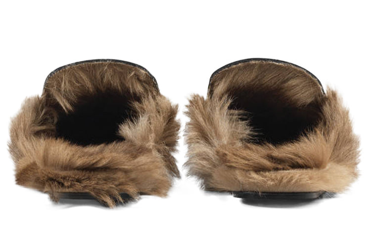 Gucci Princetown Series Wool Slipper Black 397647-DKHH0-1063