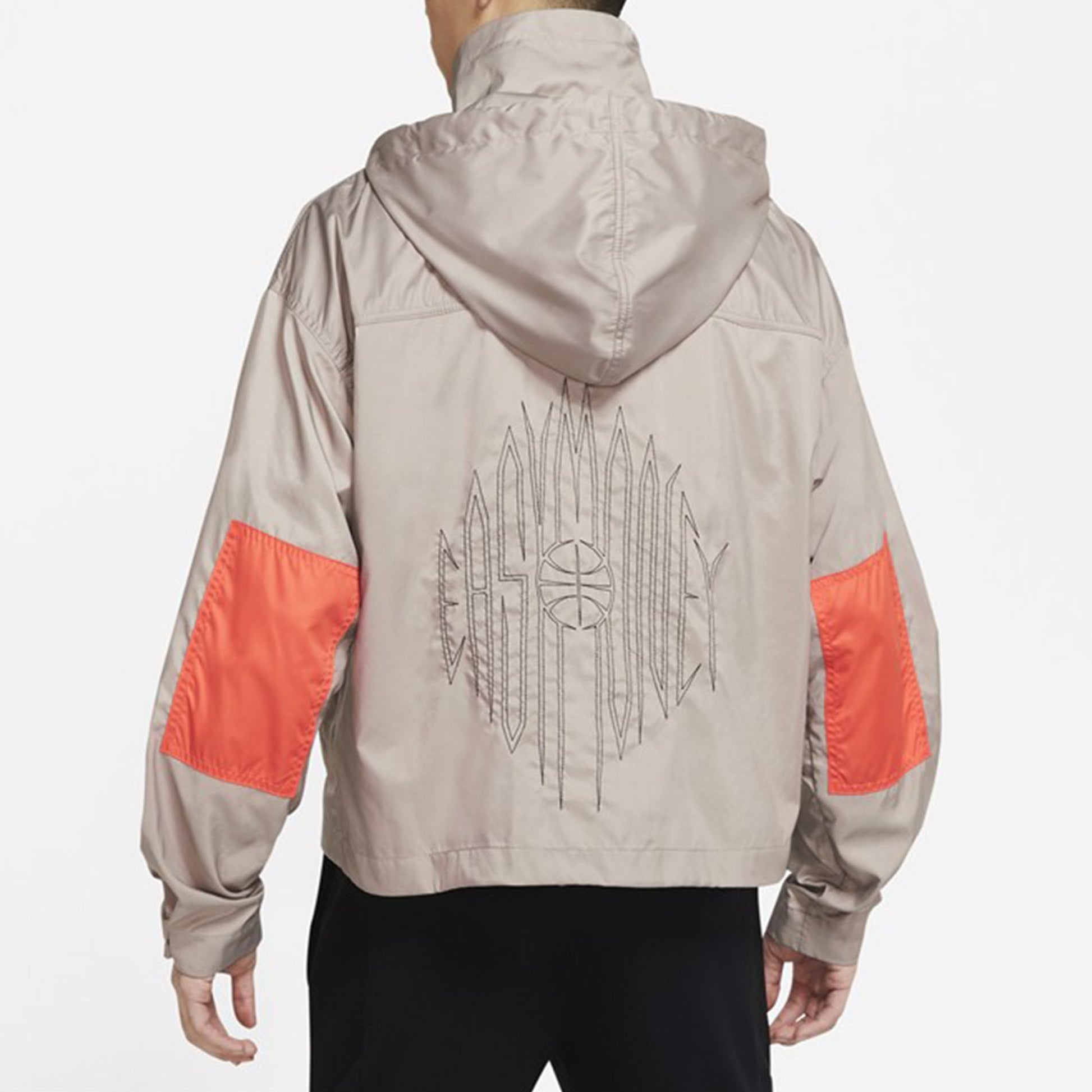 Nike KD Swoosh Embroidered Pattern Woven Basketball Jacket Khaki CV2404-245