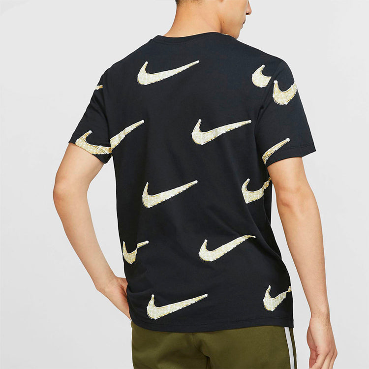 Nike Sportswear Hook Print Short Sleeve Male Black BQ0634-010