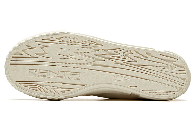 (WMNS) ANTA x Robert Geller Life Series Sneakers Canvas High 'Eagle White Black' 12948680-12