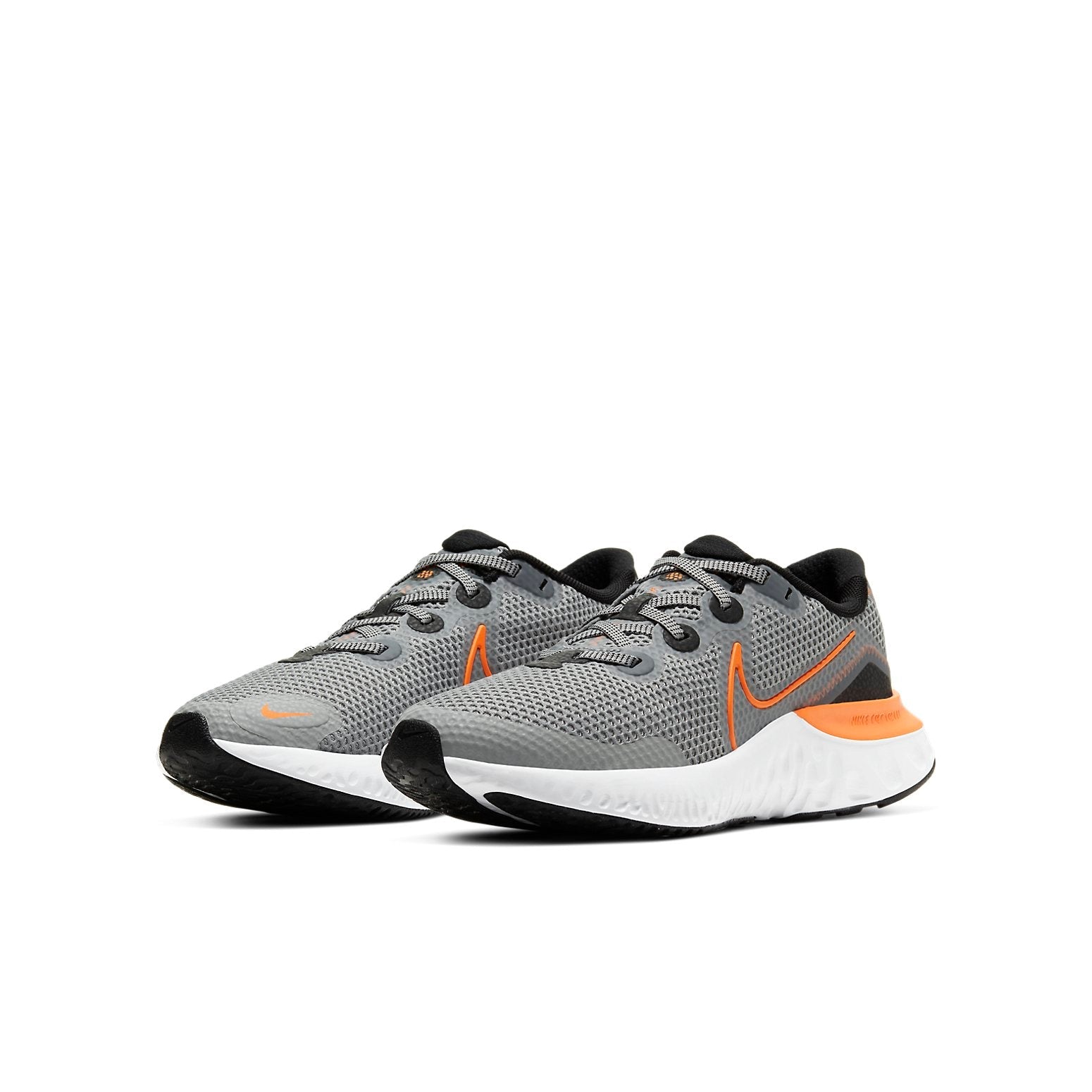(GS) Nike Renew Run 'Light Smoke Grey Total Orange' CT1430-070