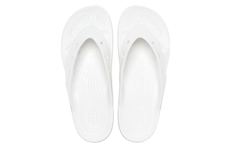 (WMNS) Crocs Classic Platform Flip Flop 'White' 207714-100