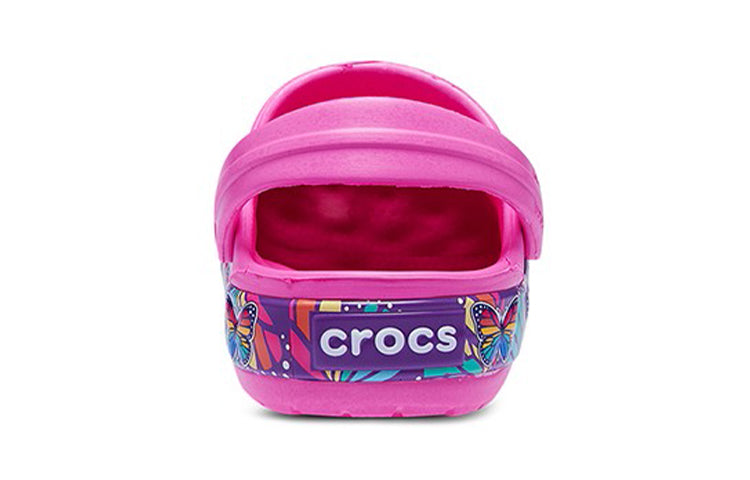 (GS) Crocs Fun Lab Multi Butterfly Band Light Clogs 'Pink Blue' 206158-6QQ