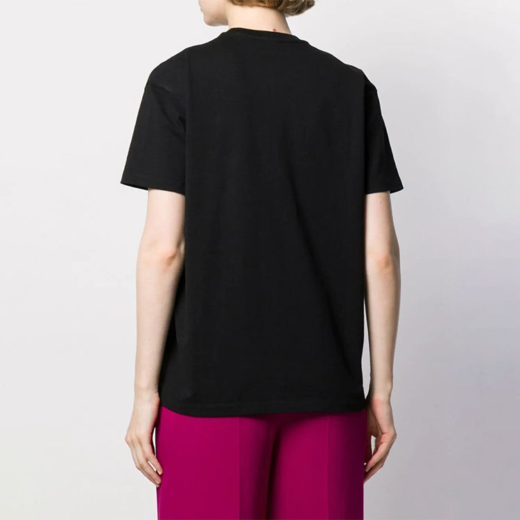 KENZO Large Tiger Head Short Sleeve Pure Cotton Black F962TS9524Y5-99