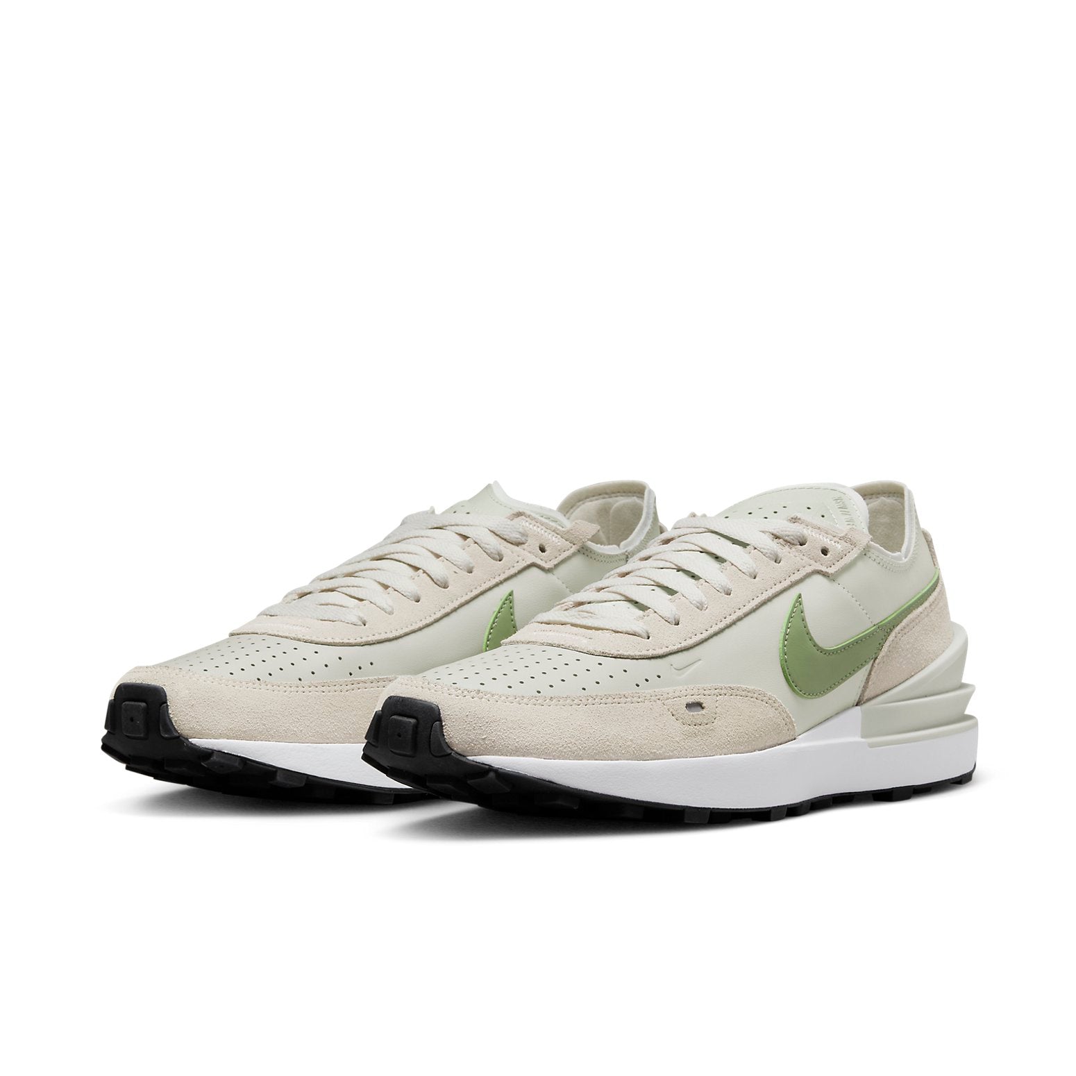 Nike Waffle One Leather 'Light Bone Oil Green' DX9428-002