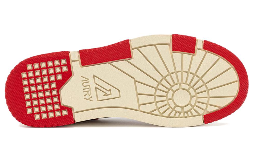 Autry CLC Leather Sneakers 'White Red' ROLM-MM12