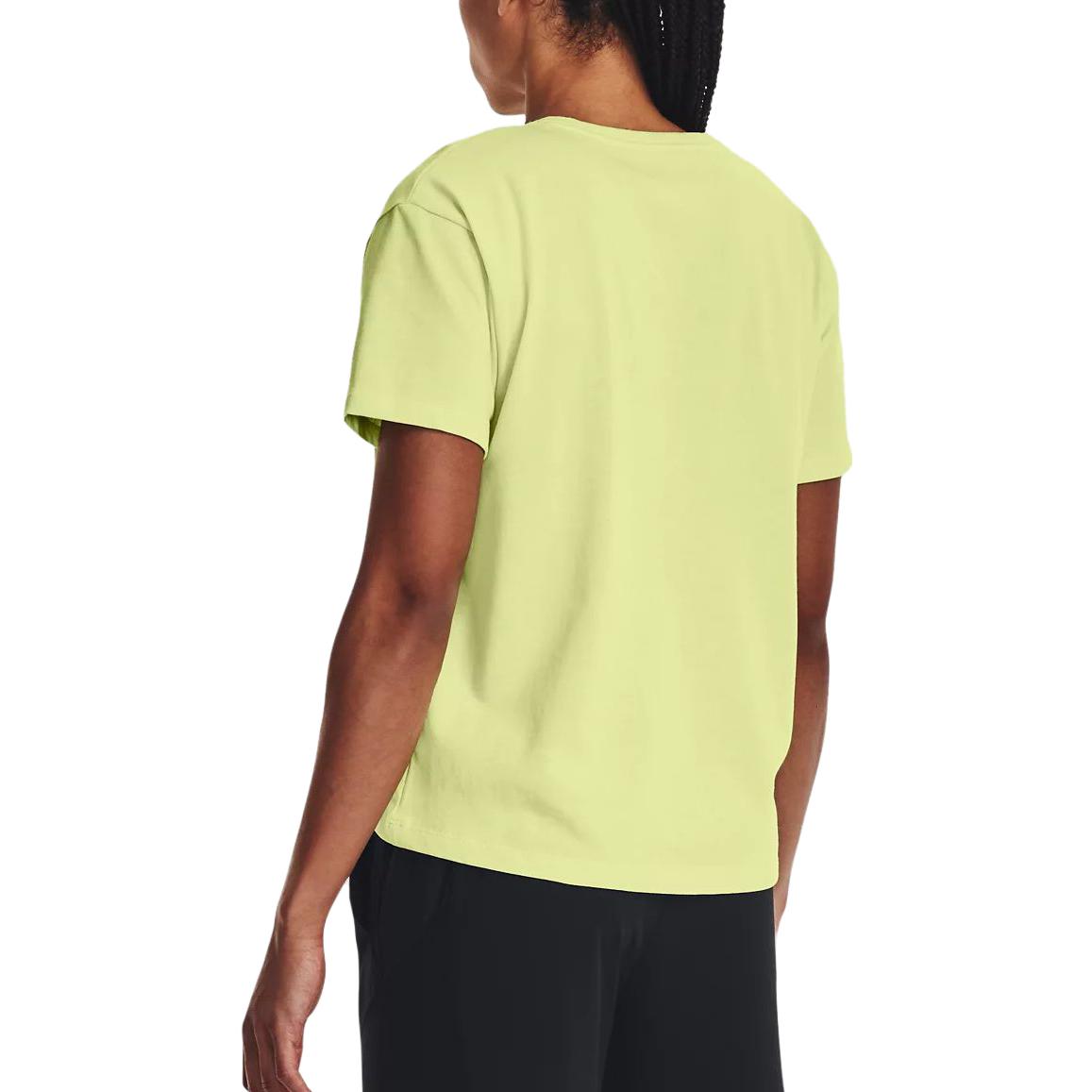 (WMNS) Under Armour Heavyweight Graphic T-shirt 'Yellow' 1376743-391
