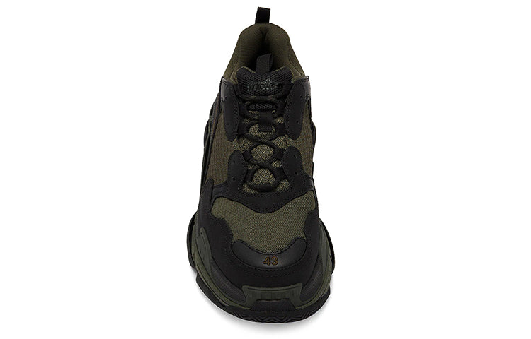 Balenciaga Triple S Sneakers 'Olive Green Black' 536737W2FW24010