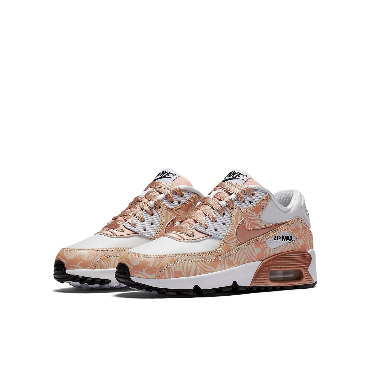 (GS) Nike Air Max 90 'Print White Bronze' 844616-100