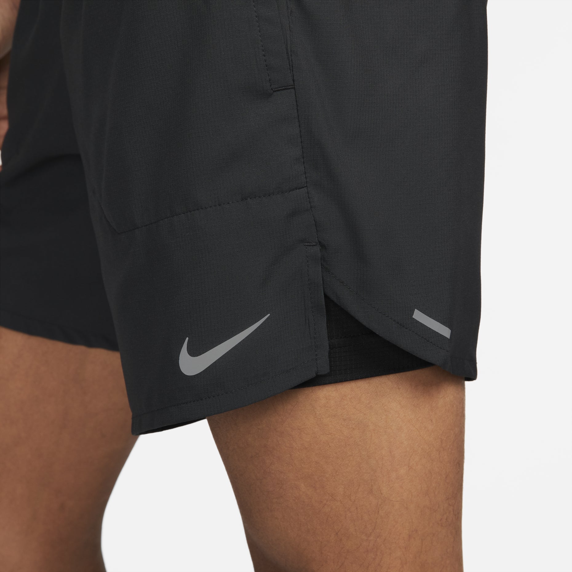 Nike Dri-FIT Solid Color Small Label Breathable Quick Dry Running Training Shorts Black DM4760-010