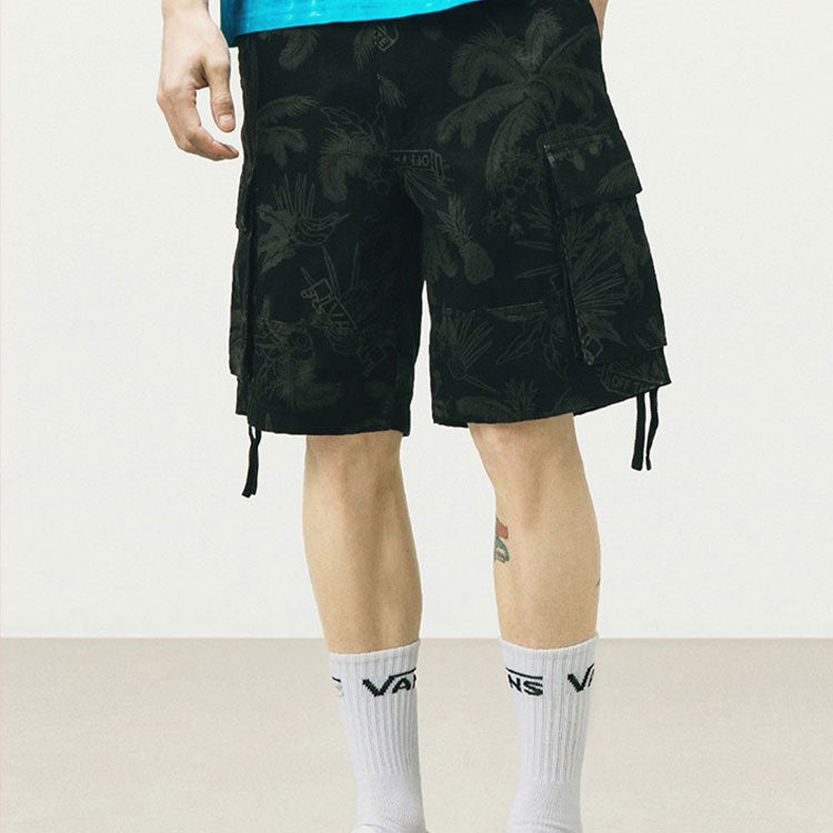 Vans Vintage Utility Woven Shorts 'Black Green' VN0A4MTWZCB