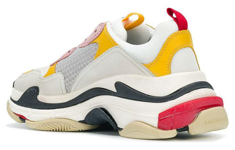 (WMNS) Balenciaga Triple S Sneakers 'White Yellow' 517335W09O59035