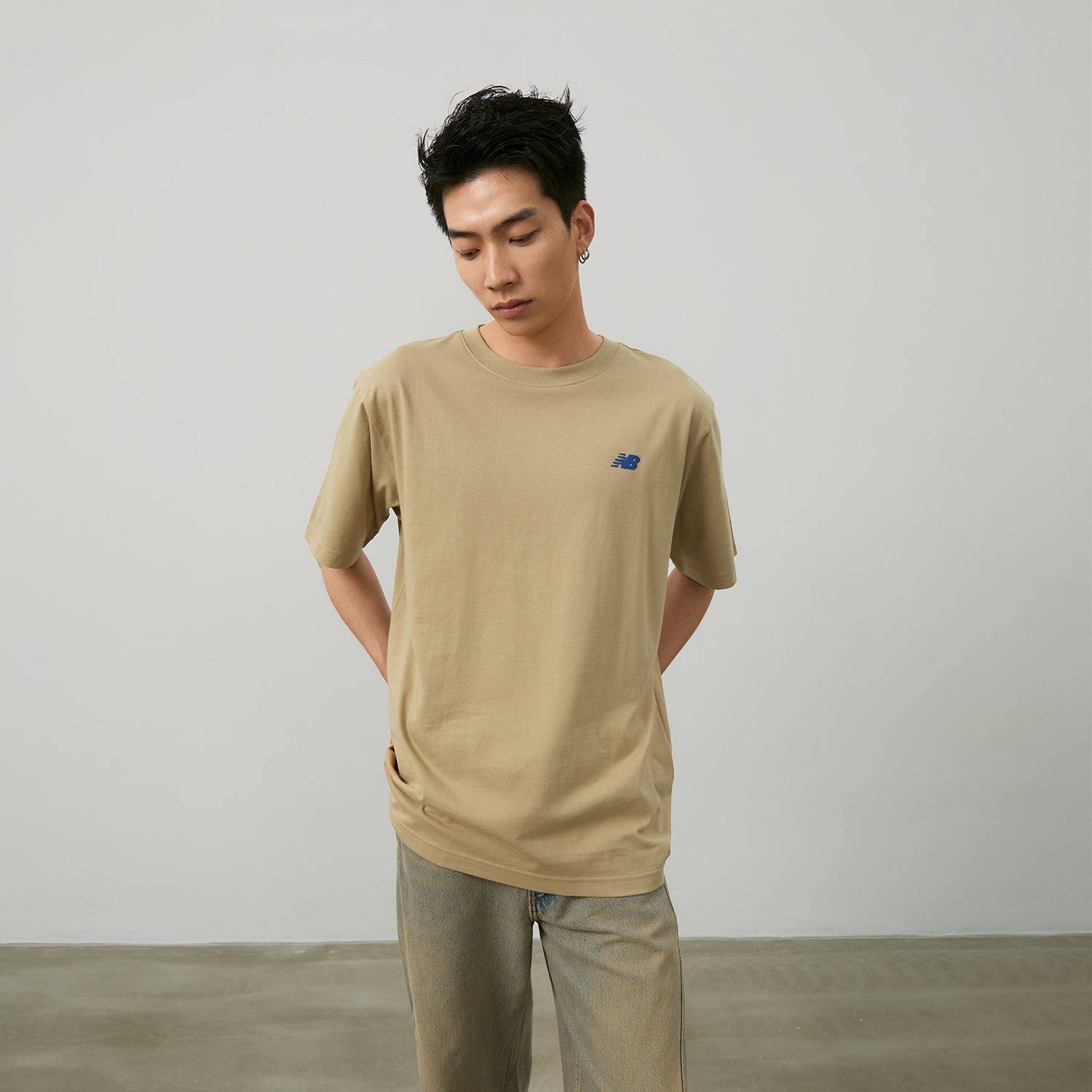 New Balance Running Graphic T-Shirt Asia Sizing 'Tan' NEE26121-LB