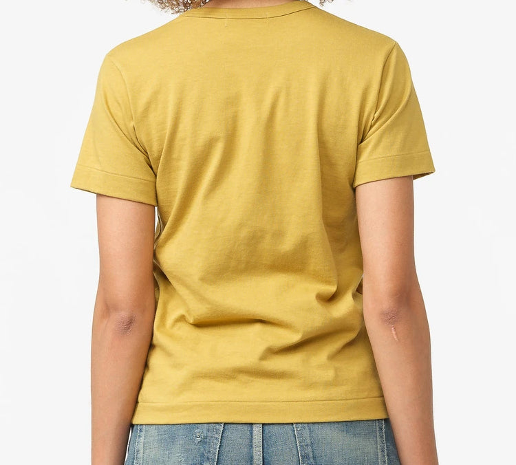 (WMNS) COMME des GARCONS PLAY Mini Logo Tee 'Yellow' AZ-T213-051-5