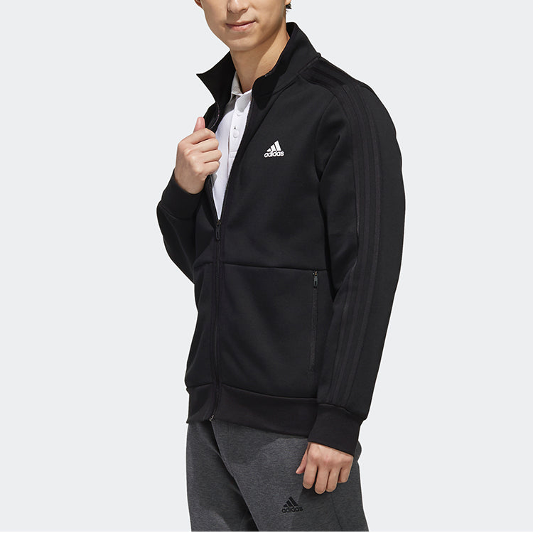 adidas AI TT DK Casual Sports Zipper Stand Collar Jacket Black EH3808