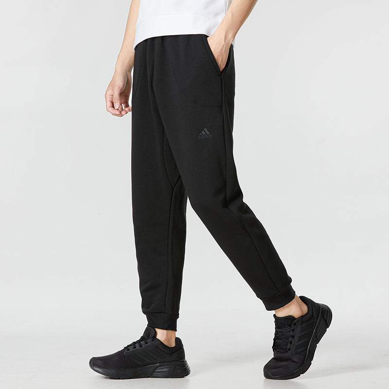 Men's adidas Internal Pant Solid Color Casual Bundle Feet Sports Pants/Trousers/Joggers Black HU1510
