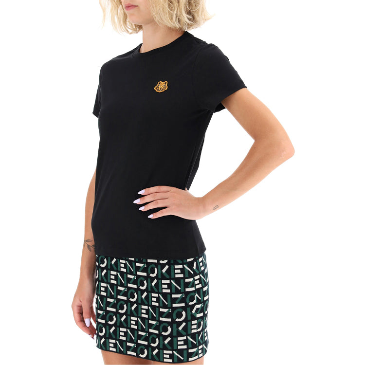 KENZO SS21 Logo Round Neck Short Sleeve Black FB52TS8434SA-99