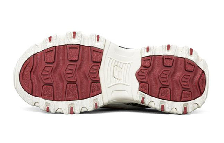 (GS) Skechers D Lites Low Top Running Shoes Red/White/Black 302520L-MULT