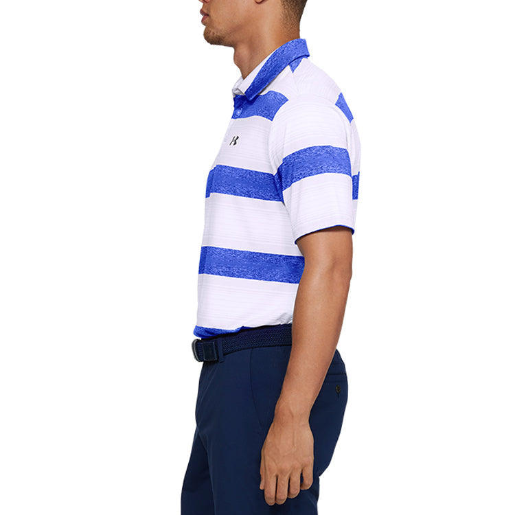 Under Armour Playoff 2.0 Polo Shirt 'White Blue' 1327037-123