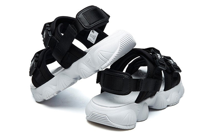 (WMNS) FILA Casual Sandals For Black/White F12W124530FBK