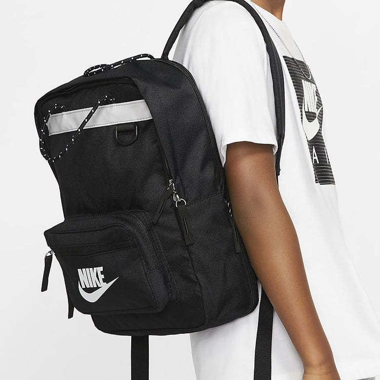 Nike mini Small schoolbag Large logo Athleisure Casual Sports Student schoolbag backpack Black BA5927-010
