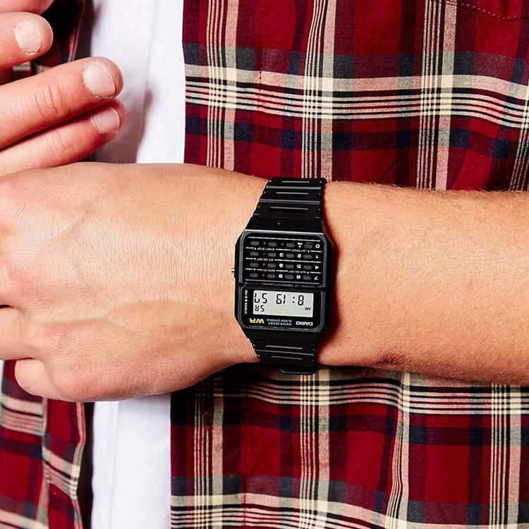 CASIO Male YOUTH Japan / South Korea Fashion Waterproof Mens Black Digital CA-53W-1Z