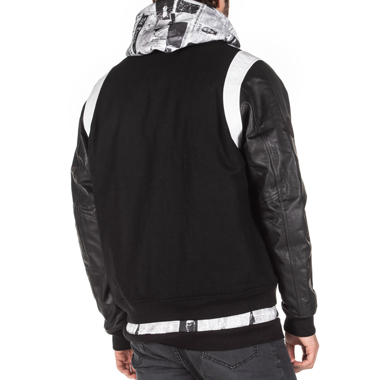Air Jordan DNA Varsity Jacket Sleeve Colorblock Casual Black AT9959-011