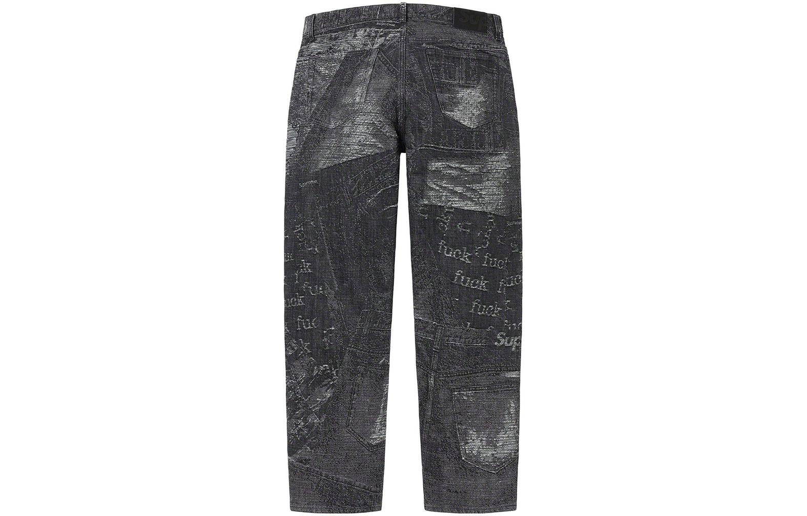 Supreme Archive Denim Jacquard Regular Jean 'Dark Blue' SUP-SS23-237