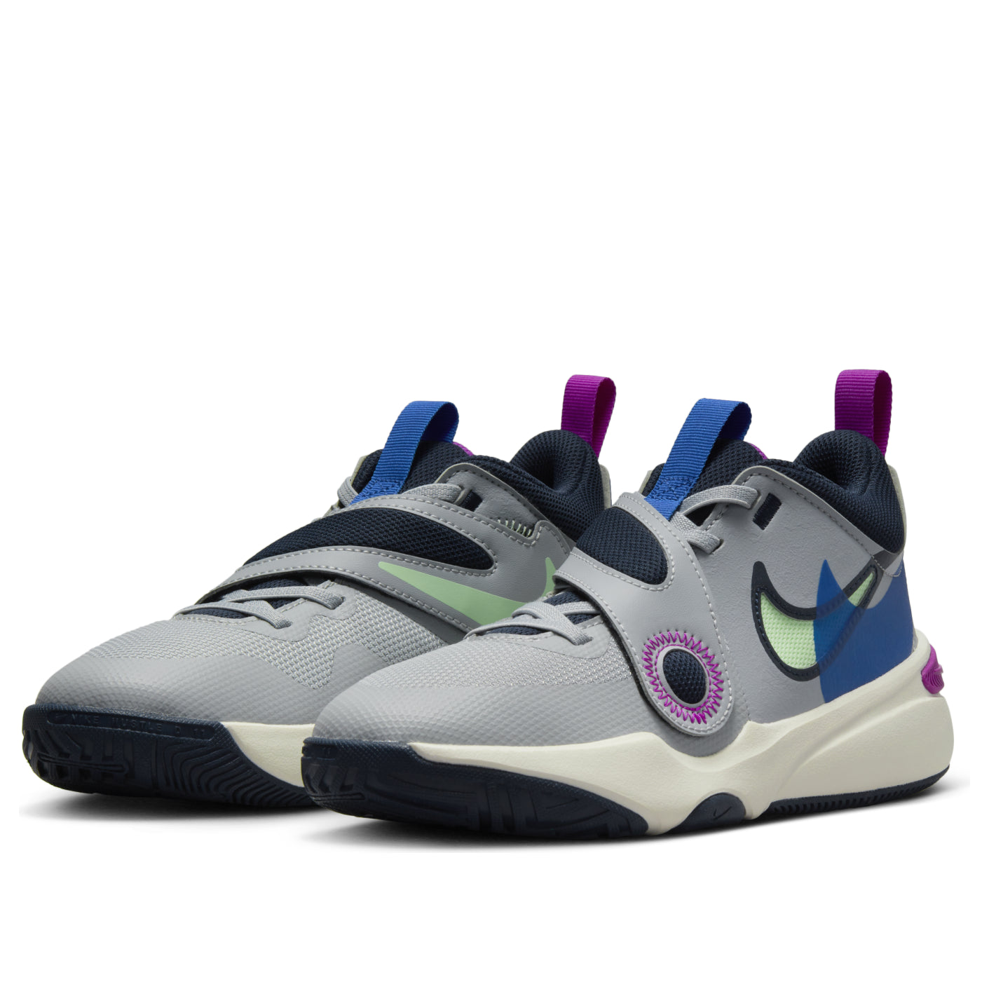 (GS) Nike Team Hustle D 11 SE 'Wolf Grey Obsidian' FN5005-001